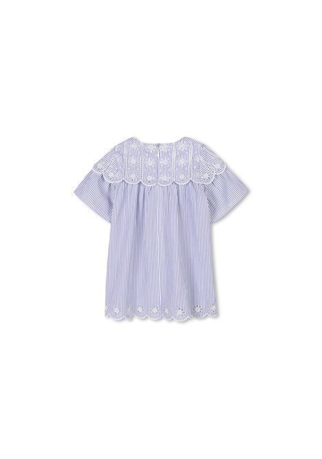 Abtio A Righe Con Ricamo Floreale CHLOÉ KIDS | C20554N48